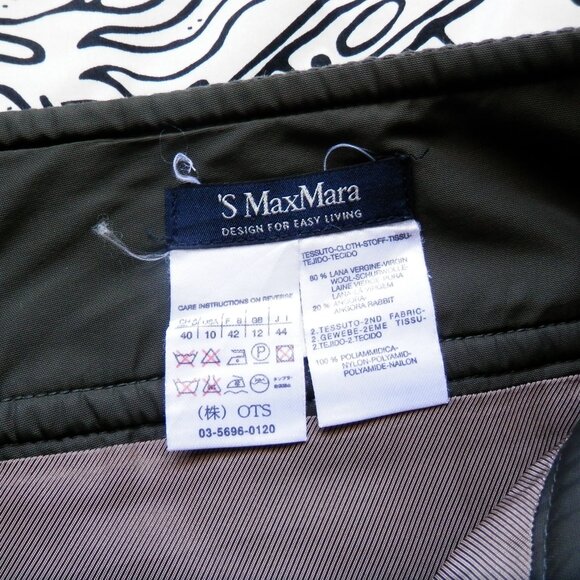 MaxMara || Tweed Wool Pencil Skirt - Picture 2 of 8